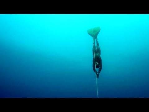Complete freedive video captured by Diveye drone