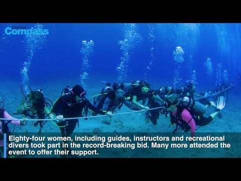 Women divers set world record in Cayman