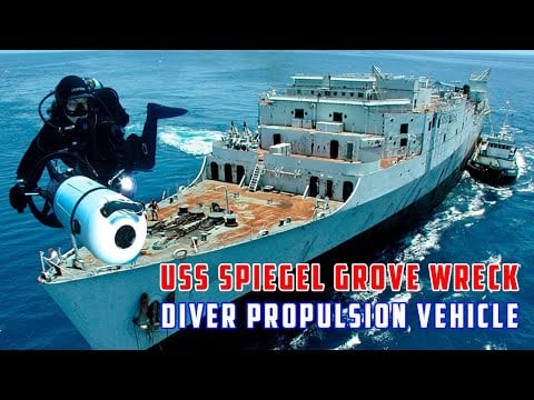 Diving USS Spiegel Grove Wreck - DPV Penetration