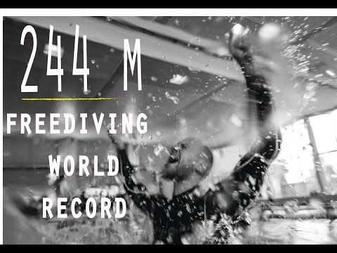 Freediving World Record Matt Malina (244 m DNF)