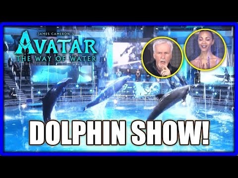 AVATAR THE WAY OF WATER Dolphin Show! | Japanese Press Conference 12.10.22 | James Cameron