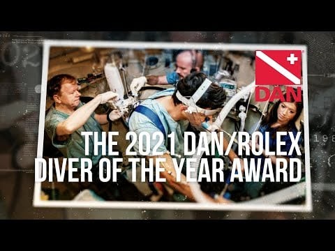 The 2021 DAN/Rolex Diver of the Year Award