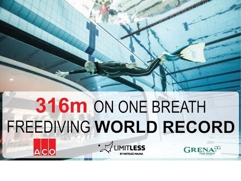 Freediving world record monofin Mateusz Malina (DYN 316.53m)
