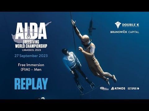 AIDA Depth World Championship Limassol 2023 - Free Immersion (FIM) - Men
