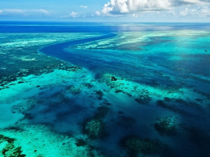 View of reefs flying over to Wakatobi_didi Lotze