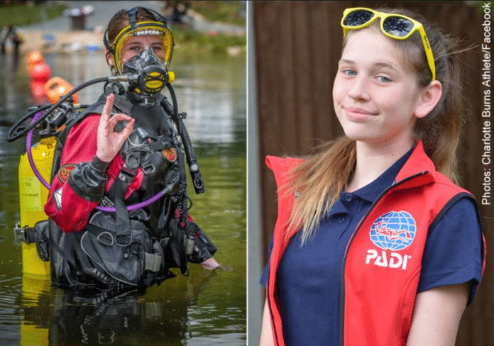 'Mighty girl' Charlotte Burns is PADI's youngest Junior Master Diver.