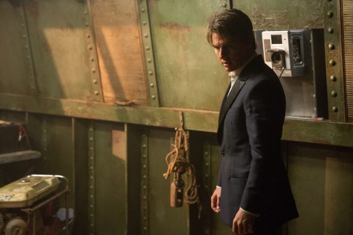 Tom Cruise plays Ethan Hunt in Mission: Impossible - Rogue Nation from Paramount Pictures and Skydance Productions.