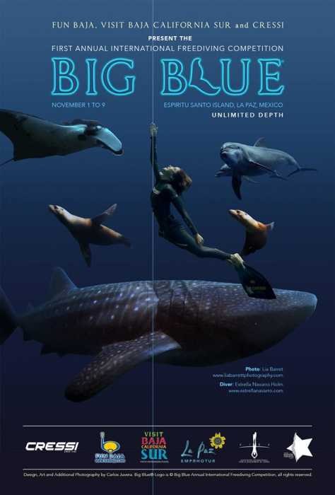 Estrella Navarro - Big Blue International Freediving Competition Informational Poster