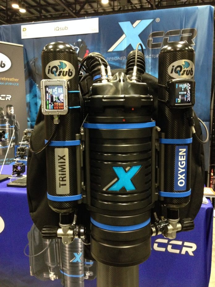 iQsub introduces the Sub Gravity X-CCR Rebreather at DEMA Show 2015