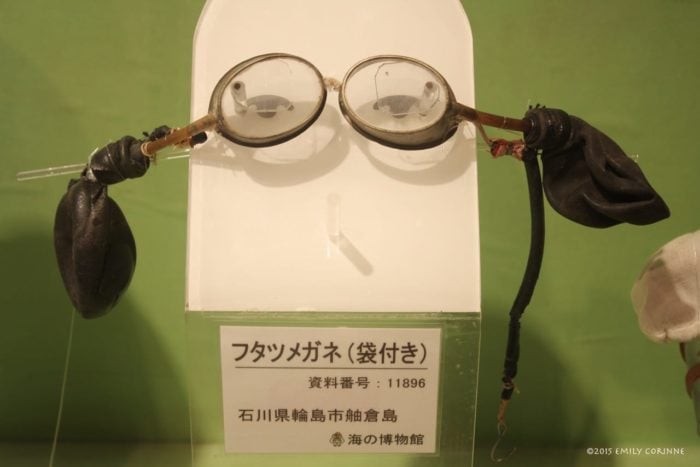 The first goggles (1878) were very basic with a special pressure release valve and eventually evolved into the large windowed, nose covering masks you see them wearing today.