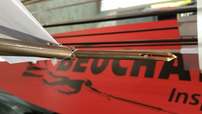 Beauchat's new glide point spear shaft