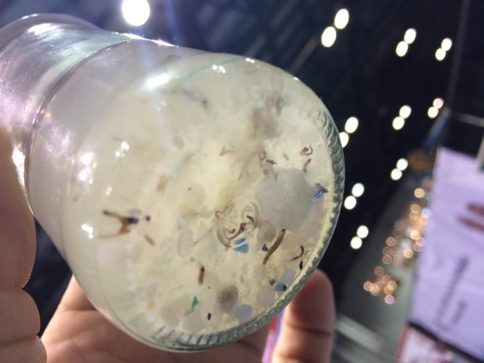 A vial of plastic from the Pacific Ocean