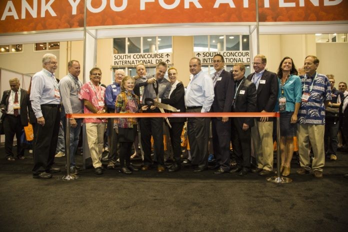 DEMA Executive Director Tom Ingram and other dignitaries officially open DEMA Show 2015.