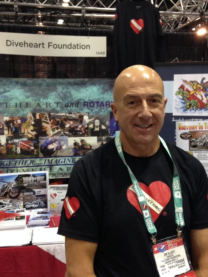 DiveHeart's Jim Elliott at DEMA Show 2015