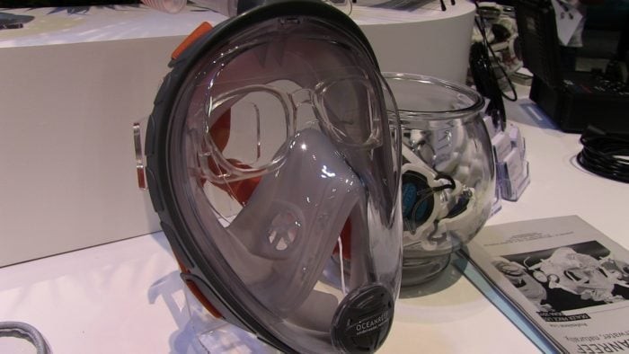 OceanReef's Aria Full-Face Mask with Prescription lens insert