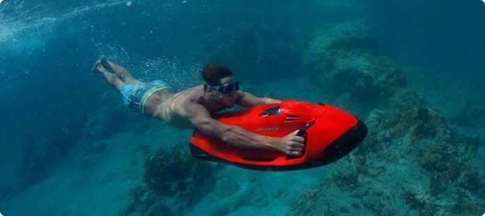 The SEABOB: for the water enthusiast who already has everything else. Photo credit: Cayago AG (www.seabob.com)