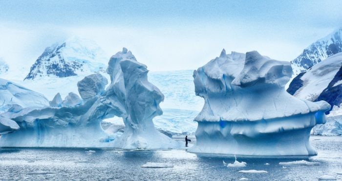 Freedive Antarctica - Will G On Iceberg