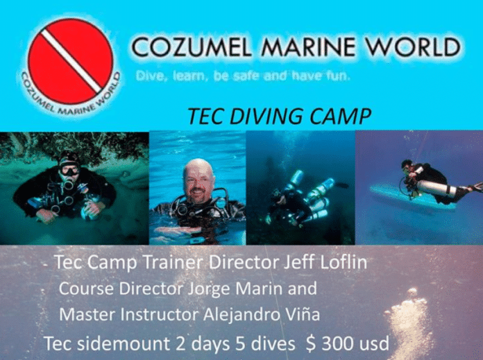 Weeklong Tech Diving Clinic To Be Held In Cozumel In December
