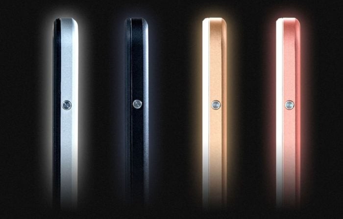 The HITCASE Shield's four color schemes.