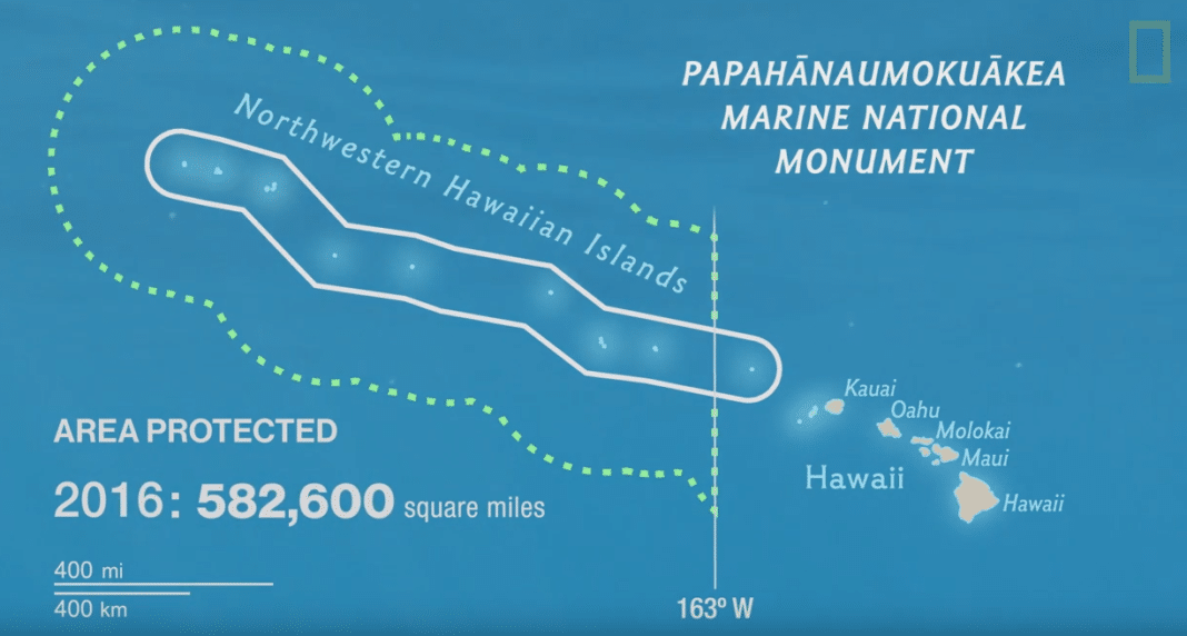The Newly-Expanded Papahanaumokuakea Marine National Monument in Hawaii (photo credit: National Geographic)