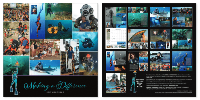 Women Divers Hall of Fame 2017 Calendar Now Available