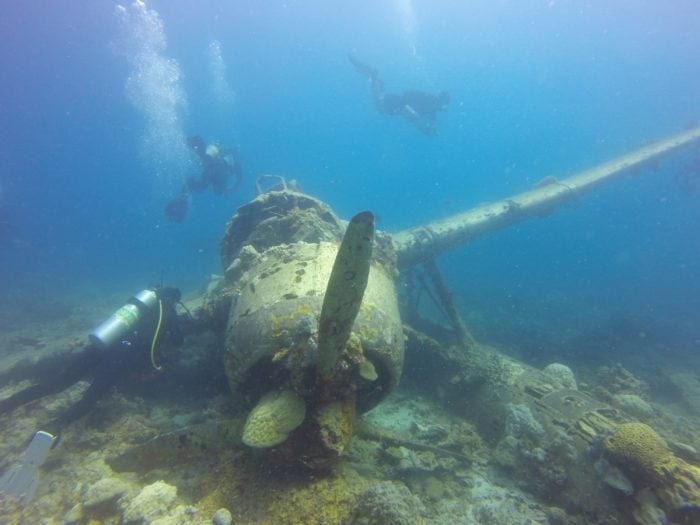 The stunning remanence of the Jake Seaplane that was discovered by fisherman in 1994.