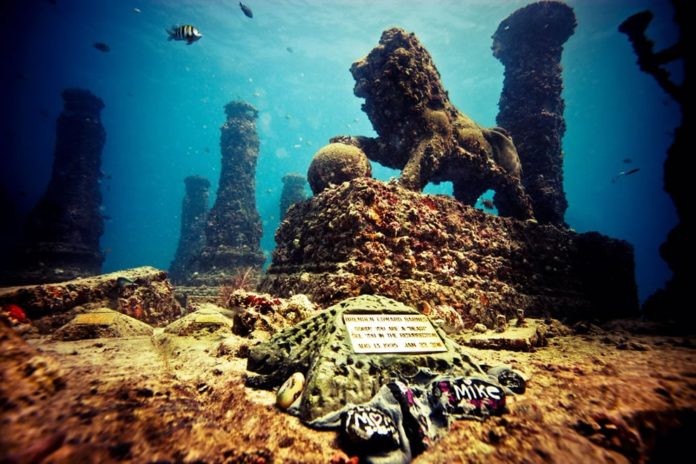 The Entrance to Neptune Reef Photograph supplied by Neptune Memorial Reef