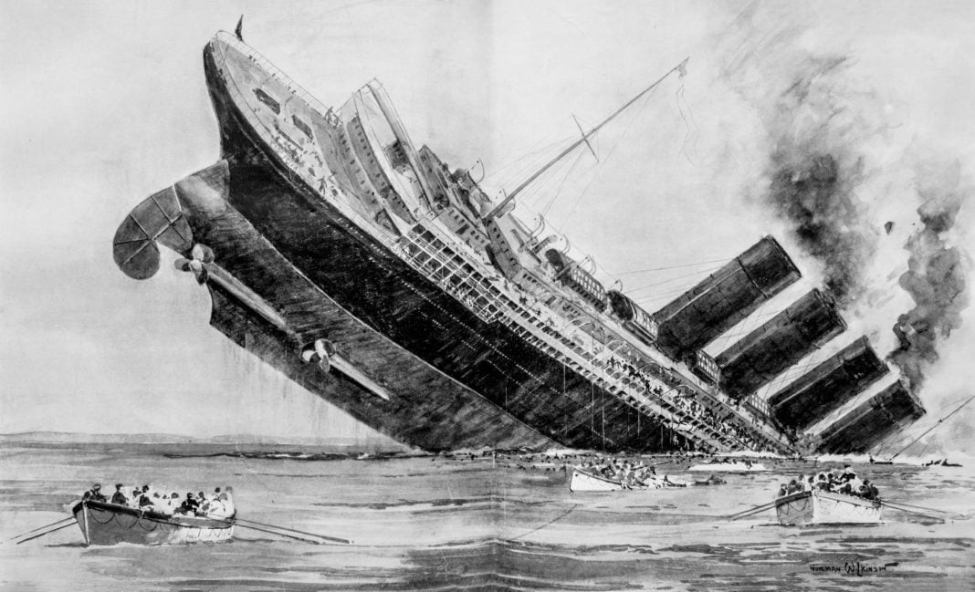 Lusitania Lifeboats London Illus News-reshoot