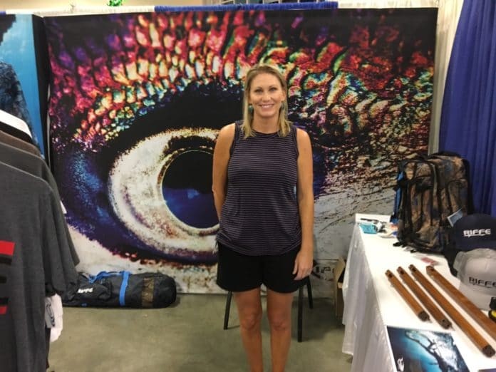 Riffe's Jill Salerno at the Blue Wild Expo