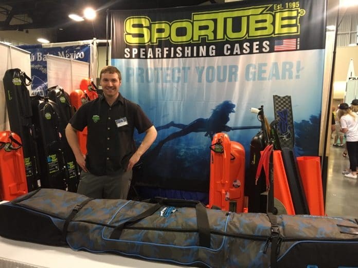 SporTube Showcases Poseidon Spearfishing Bag At Blue Wild Expo