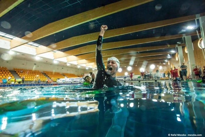 Magdalena Solich Sets New DNF World record - 191 m! Photo: Rafal Meszka