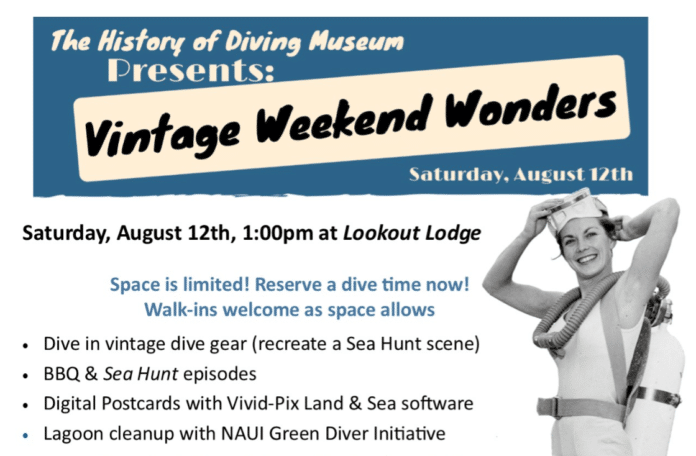 NAUI To Sponsor History Of Diving Museum 'Vintage Weekend Wonders' Event