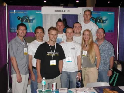 The DeeperBlue.net (as it was then) booth at DEMA 2003