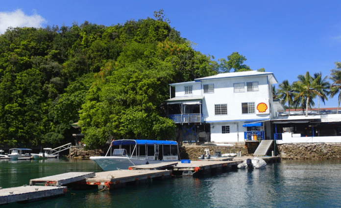 The dive center of Sam’s Tours in Palau