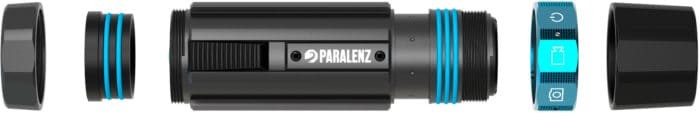 The secret of the Paralenz's 200m depth rating: a compact torch-reminiscent design and aluminum construction.