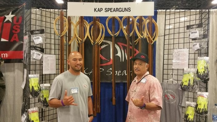Russ and Mike from KAP Spearguns at Blue Wild 2018