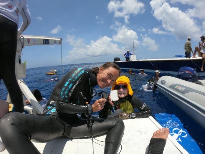 Alessia Zecchini Set News Constant Weight Freediving World Record