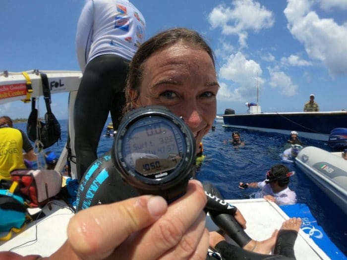 Alessia Zecchini Set News Constant Weight Freediving World Record