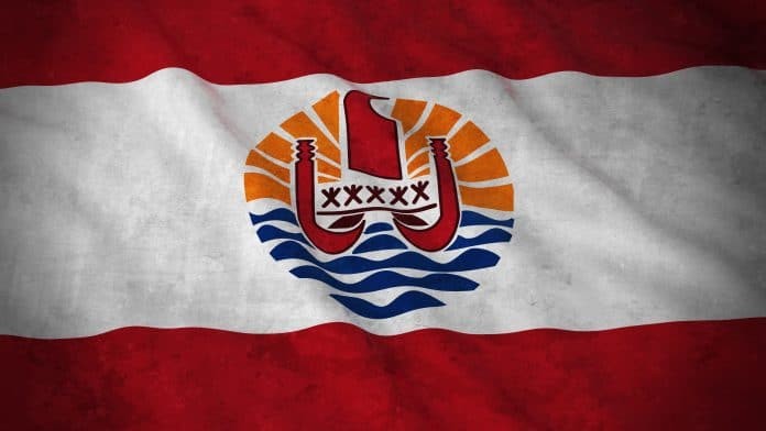 Grunge Flag of French Polynesia