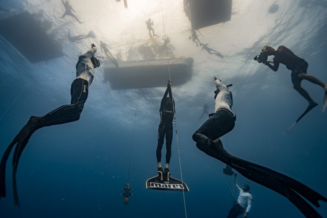A Freediving competition. Photo by Daan Verhoeven.