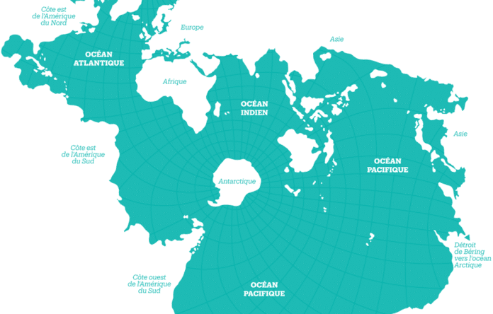 Athelstan Spilhaus's World Ocean Map