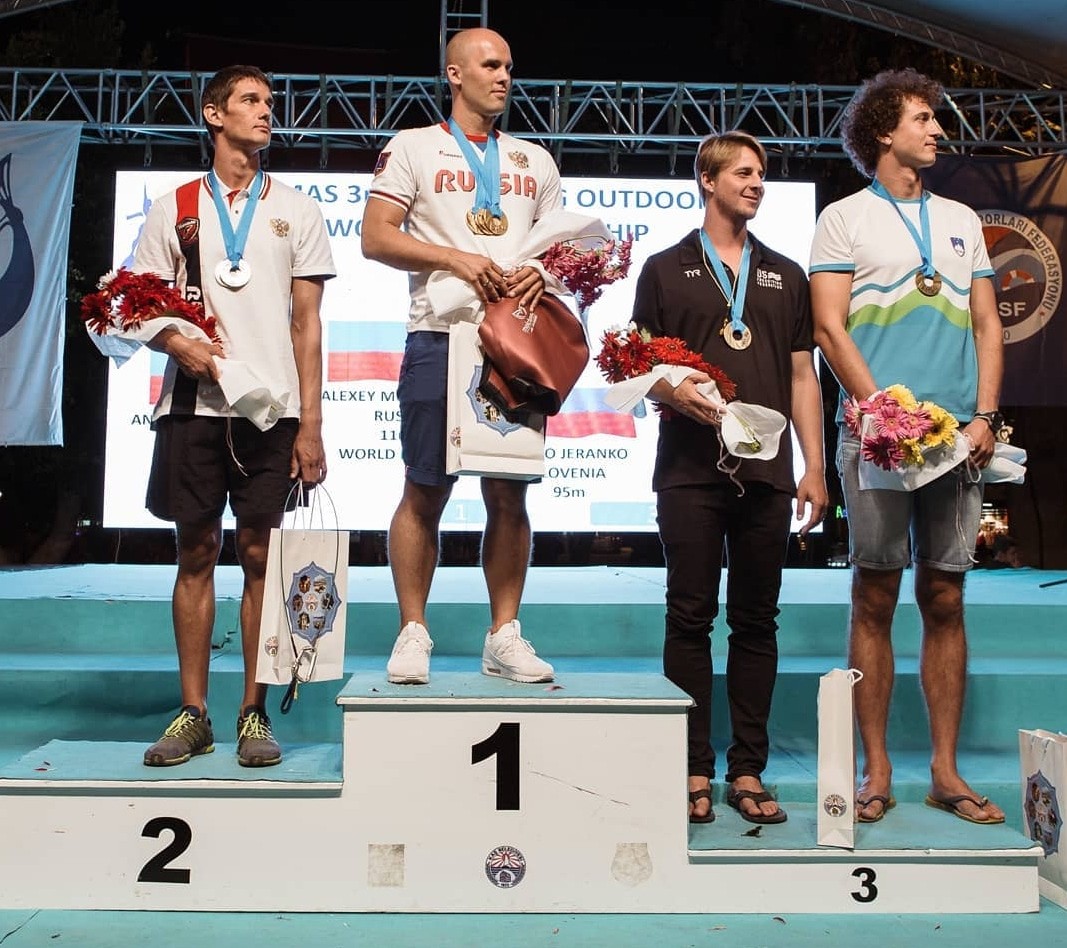 Russia's Alexey Molchanov takes home the Gold Medal (and a World Record) at the CMAS World Freediving Championships