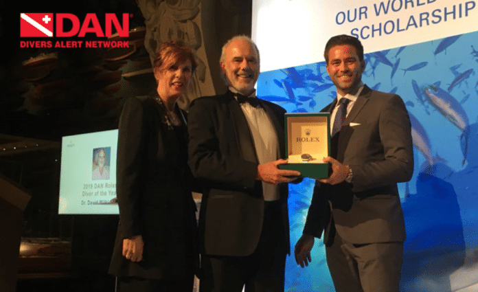 David Wilkinson Named 2019 DAN/Rolex Diver of the Year