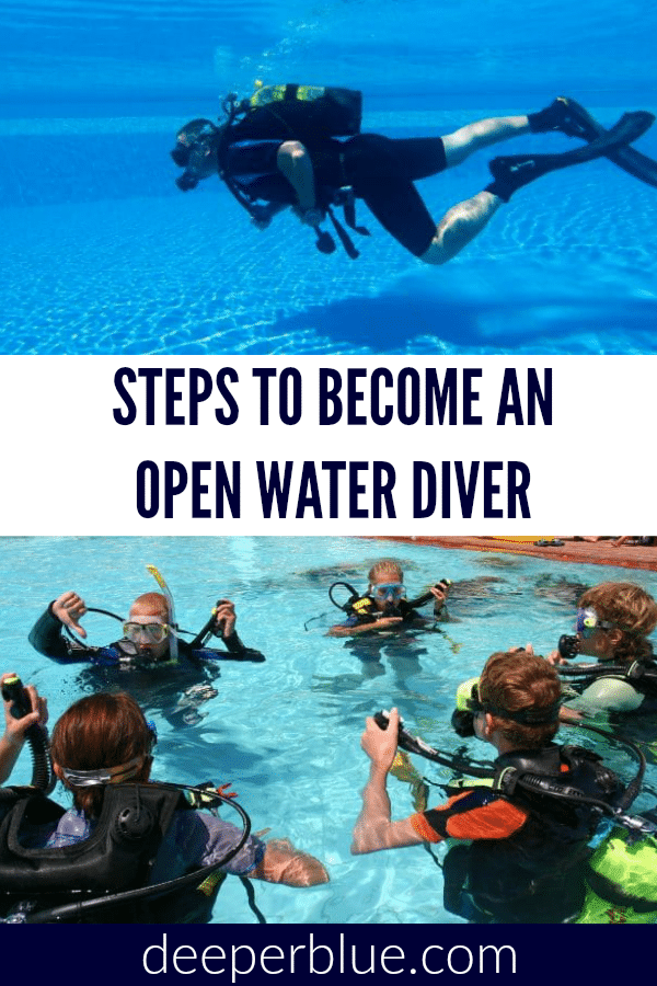 Steps To Become an Open Water Diver