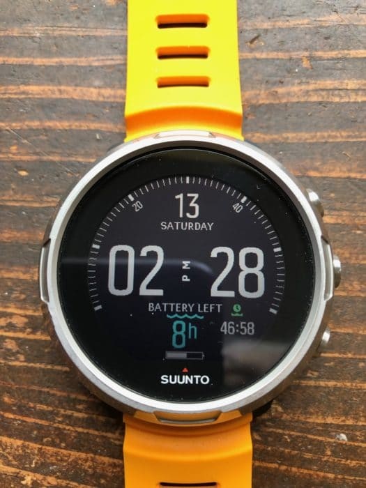 The suunto D5 has an amazingly bright LED watch face