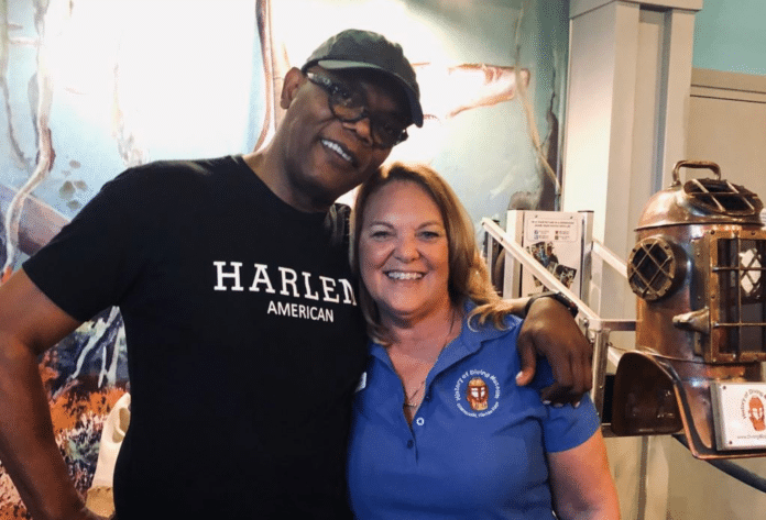 Samuel L. Jackson at the History of Diving Museum