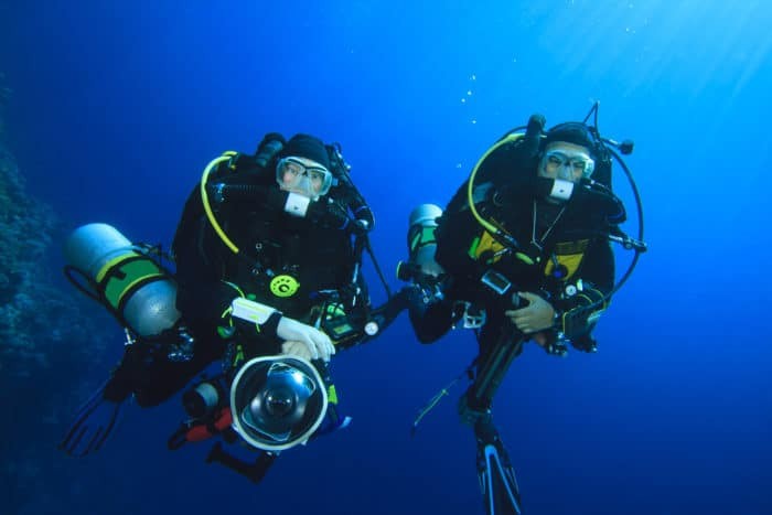 Technical Divers on Rebreathers