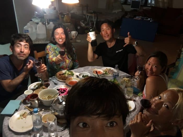 Dinner with the Japanese contingent (photo courtesy of Misuzu Okamoto)