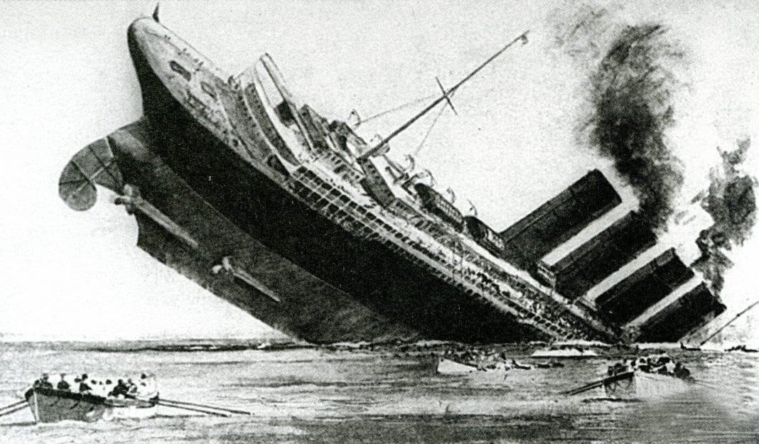 Sinking of the ocean liner 