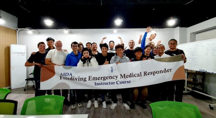 First AIDA Freediving Emergency Medical Responder Instructor Courses of 2020